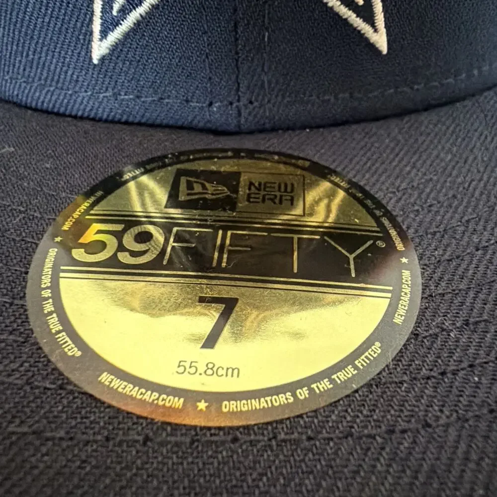 Dallas Cowboys Chain Stitch Heart New Era 59FIFTY Mens Size 7 Fitted Hat Cap